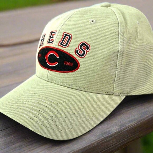 Cincinnati Reds Vintage MLB Beige "EST 1869" NOS Cap - Picture 1 of 6